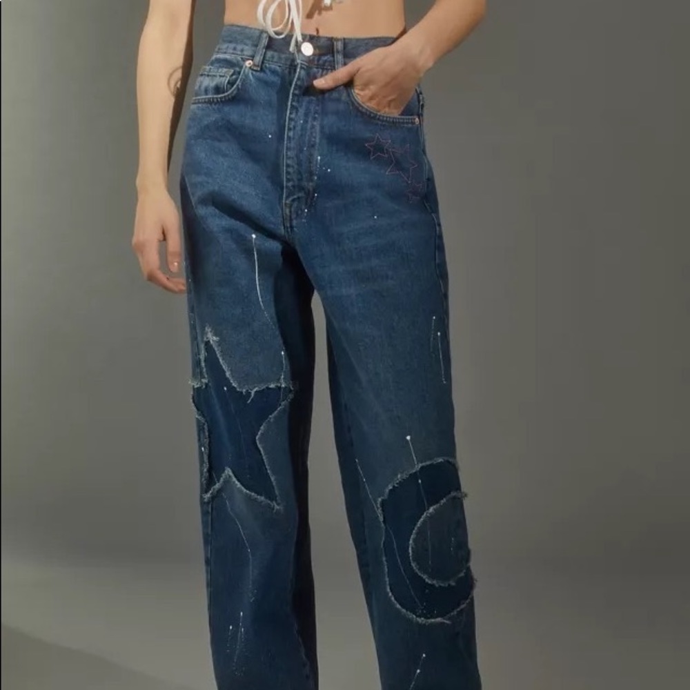 BDG Urban Outfitters Skylar Celestial High Waist Jeans